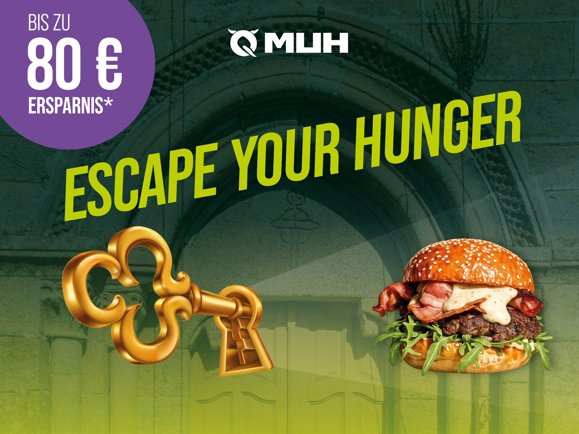 Escape Your Hunger Outdoor Paket mit QMuh-Menü